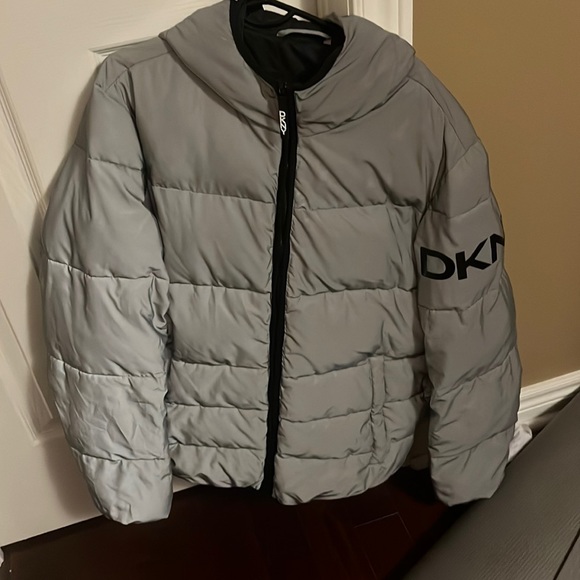 Grey Reflective DKNY Winter Puffer.High Quality Durable Material.Polyester Fill. - Picture 5 of 5